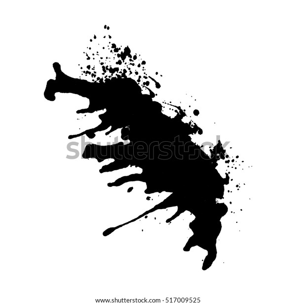 Abstract Black Ink Blot Background Vector Stock Vector (Royalty Free ...