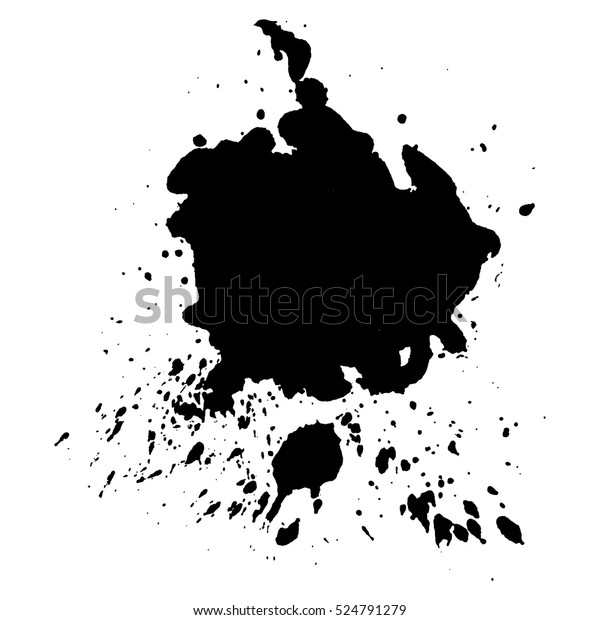 Abstract Black Ink Blot Background Vector Stock Vector (Royalty Free