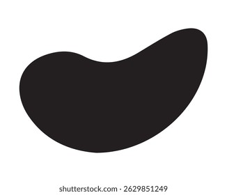 Abstract Black Ink Blot Shape or Bob and Cow Shape, Vector EPS File