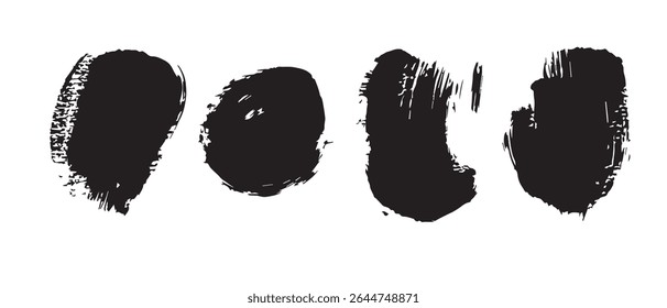 Abstrakte schwarze Tintenkleckse Textur Hintergrund für Design.
