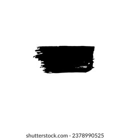 Abstract Black Ink Brush Stroke. Abstract Arcylic Paint Brush Stroke And Abstract Ink Splash