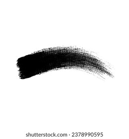 Abstract Black Ink Brush Stroke. Abstract Arcylic Paint Brush Stroke And Abstract Ink Splash