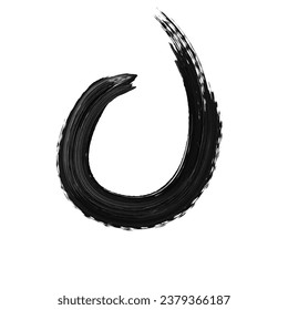 Abstract Black Ink Brush Stroke. Black Ink Brush Stroke. Black Ink Brush Splash. Abstract Oil Stroke And Abstract Black Oil Splash