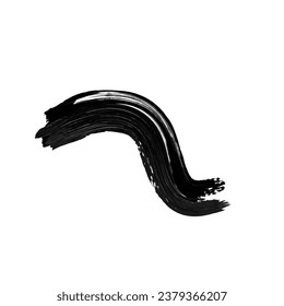 Abstract Black Ink Brush Stroke. Black Ink Brush Stroke. Black Ink Brush Splash. Abstract Oil Stroke And Abstract Black Oil Splash