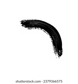 Resumen de la caída del pincel de tinta negra. Paro de pincel de tinta negra. Esplash de pincel de tinta negra. Ataque de aceite abstracto
