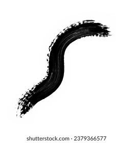 Abstract Black Ink Brush Stroke. Black Ink Brush Stroke. Black Ink Brush Splash. Abstract Oil Stroke