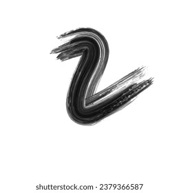 Abstract Black Ink Brush Stroke. Black Ink Brush Stroke. Black Ink Brush Splash. Abstract Oil Stroke