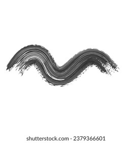 Abstrakter Schwarz Tinte Pinselstrich. Schwarze Tinte Pinselstrich. Schwarze Tinte Brush Splash. Abstrakter Ölschlag