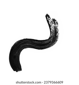 Resumen de la caída del pincel de tinta negra. Paro de pincel de tinta negra. Esplash de pincel de tinta negra. Ataque de aceite abstracto