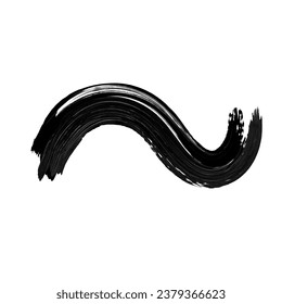 Abstract Black Ink Brush Stroke. Black Ink Brush Stroke. Black Ink Brush Splash. Abstract Oil Stroke