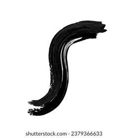 Abstract Black Ink Brush Stroke. Black Ink Brush Stroke. Black Ink Brush Splash. Abstract Oil Stroke