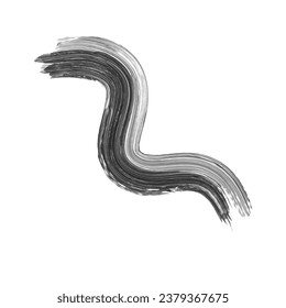 Abstract Black Ink Brush Stroke. Black Ink Brush Stroke. Black Ink Brush Splash. Abstract Oil Stroke
