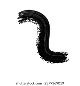 Abstract Black Ink Brush Stroke. Black Ink Brush Stroke. Black Ink Brush Splash. Abstract Oil Stroke