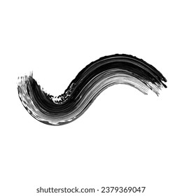 Abstract Black Ink Brush Stroke. Black Ink Brush Stroke. Black Ink Brush Splash. Abstract Oil Stroke