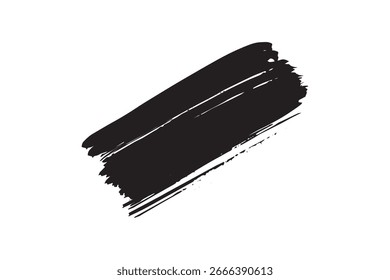 Abstrakter Pinselstrich:  Fett, strukturiert, Grafikdesign-Element, hochauflösender Vektor.