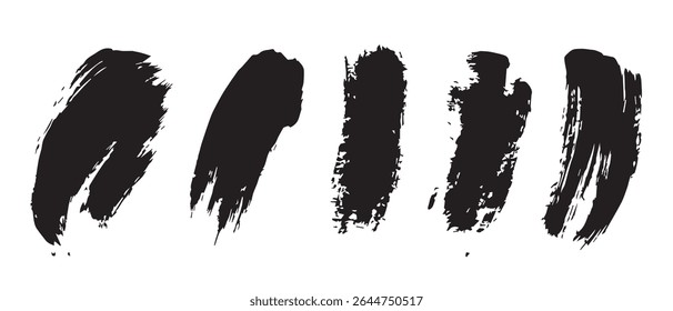 Abstract Black Ink Brush Strokes HighResolution Texture Pack.