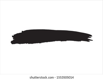 abstract black ink paint stroke background vector