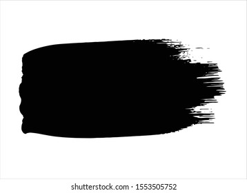 abstract black ink paint stroke background vector