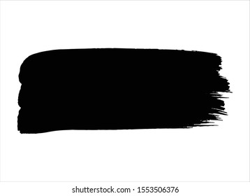 abstract black ink paint stroke background vector
