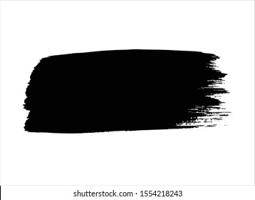 abstract black ink paint stroke background vector
