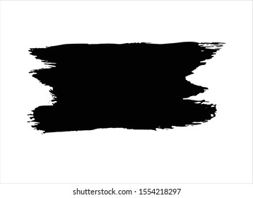abstract black ink paint stroke background vector