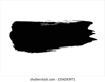 abstract black ink paint stroke background vector