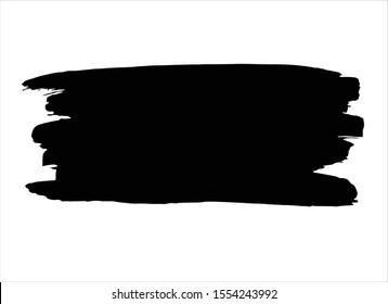 abstract black ink paint stroke background vector
