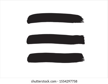abstract black ink paint stroke background vector