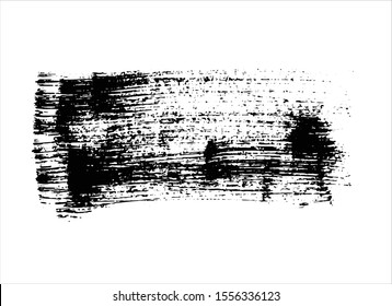 abstract black ink paint stroke background vector