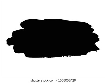 abstract black ink paint stroke background vector