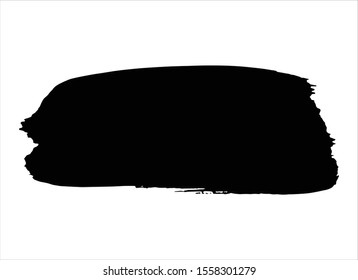 abstract black ink paint stroke background vector