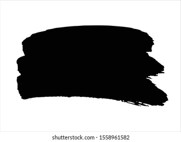 abstract black ink paint stroke background vector