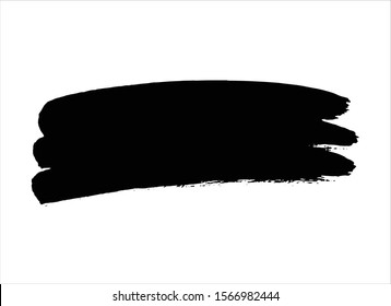 abstract black ink paint stroke background vector