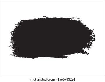 abstract black ink paint stroke background vector
