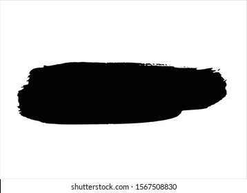 abstract black ink paint stroke background vector