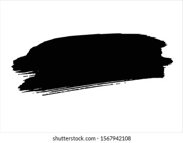 abstract black ink paint stroke background vector