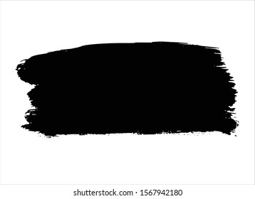 abstract black ink paint stroke background vector