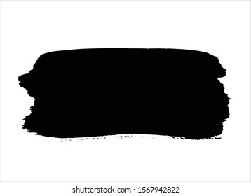 abstract black ink paint stroke background vector