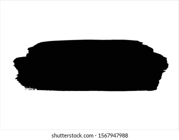 abstract black ink paint stroke background vector