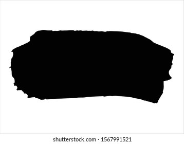 abstract black ink paint stroke background vector