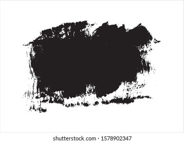 abstract black ink paint stroke background vector