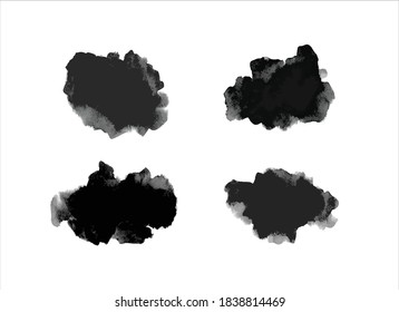 abstract black ink paint stroke background