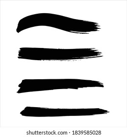 fondo abstracto de trazo de pintura con tinta negra