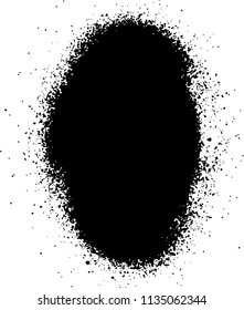 Abstract black Ink splash background, grunge vector design template - paint brush 