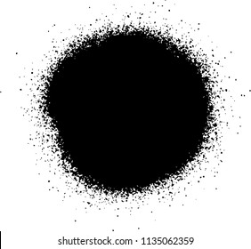 Abstract black Ink splash background, grunge vector design template - paint brush 