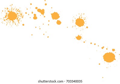 Abstract black Ink splash background, grunge vector design template - paint brush  
