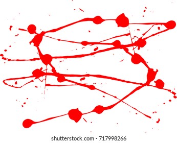 Abstract black Ink splash background, grunge vector design template - paint brush
