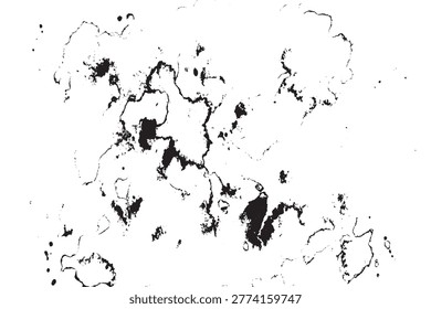 Abstract Black Ink Splatter Texture Background