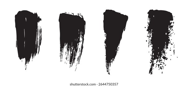 Texturas Abstractas de salpicaduras de tinta negra.