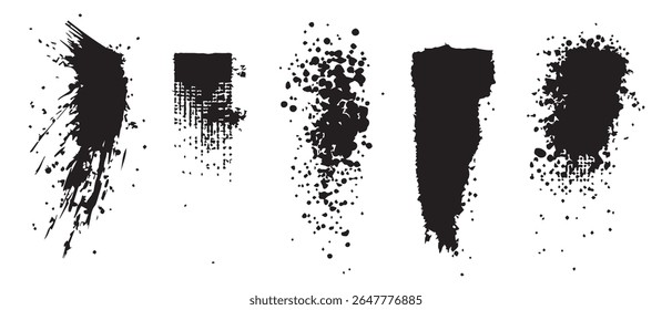 Abstract Black Ink Splatter Textures HighResolution Background Images.